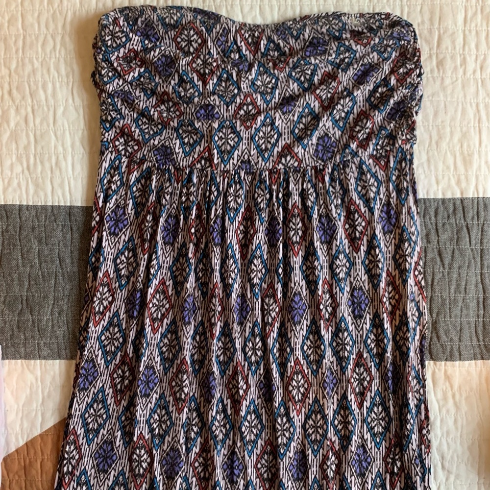 Cute multicolored geometric maxi